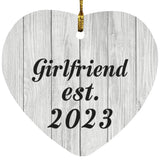 Girlfriend Established Est. 2023 - Heart Ornament F