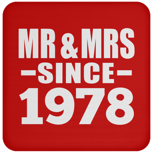 46th Anniversary Mr & Mrs Since 1978 - Drink Coaster