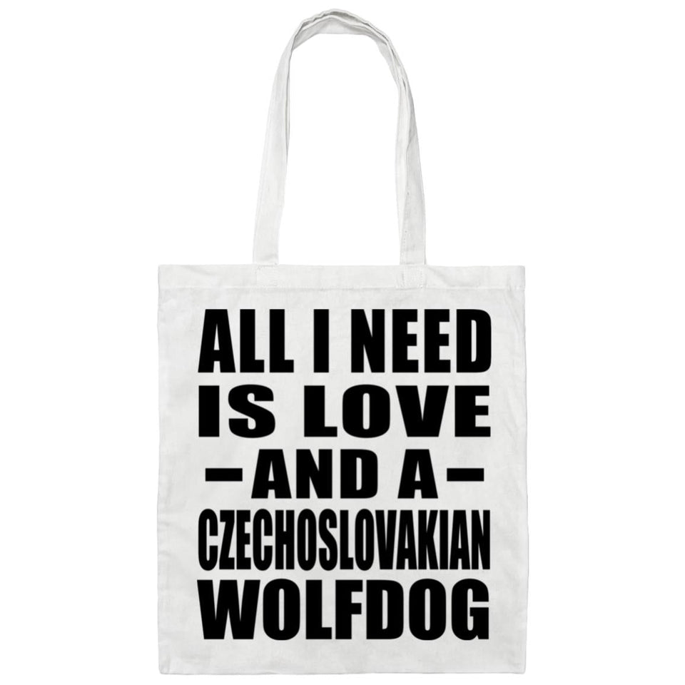 All I Need Is Love And A Czechoslovakian Wolfdog - Tote Bag White