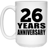 26th Anniversary 26 Years - 15 Oz Coffee Mug