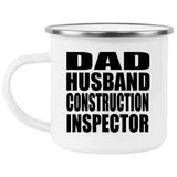 Dad Husband Construction Inspector - 12oz Camping Mug