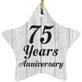 75th Anniversary 75 Years Anniversary - Star Ornament F