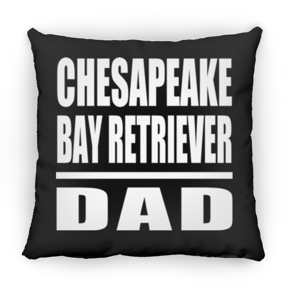 Chesapeake Bay Retriever Dad - Throw Pillow Black