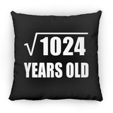 32nd Birthday Square Root of 1024 Years Old - Throw Pillow Black