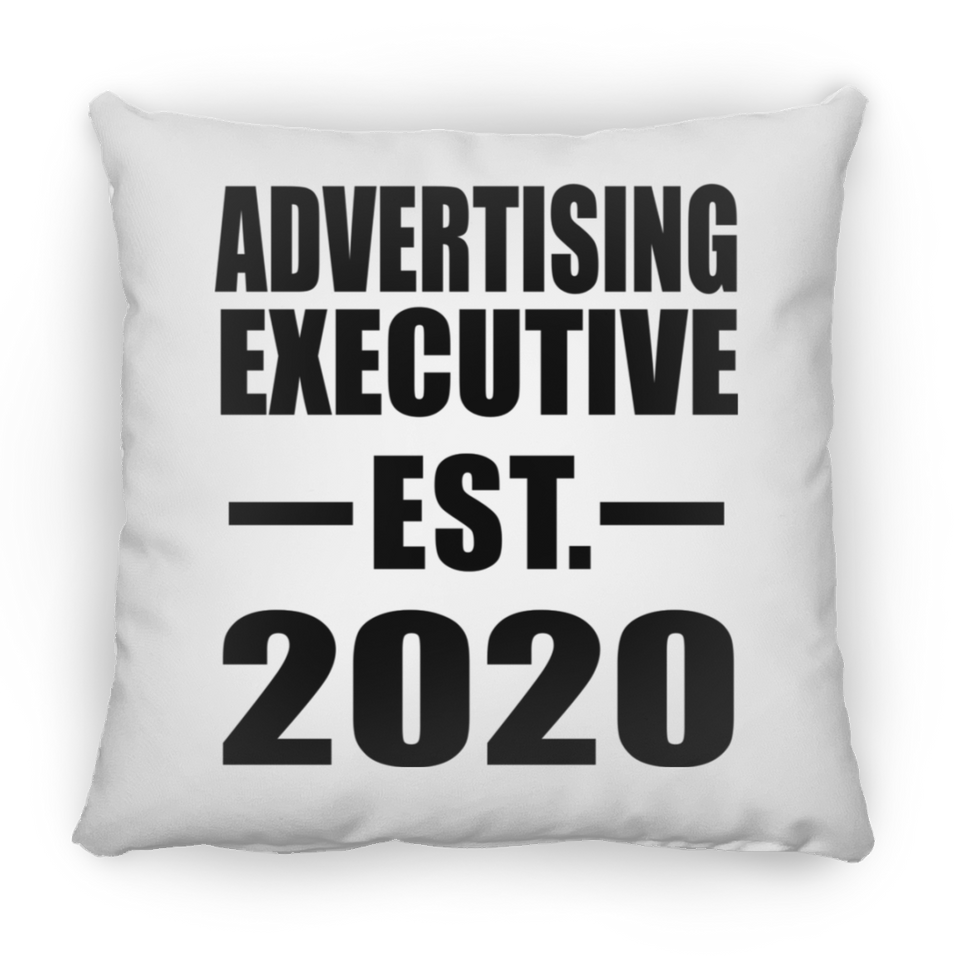 Advertising Executive Established EST. 2020 - Throw Pillow