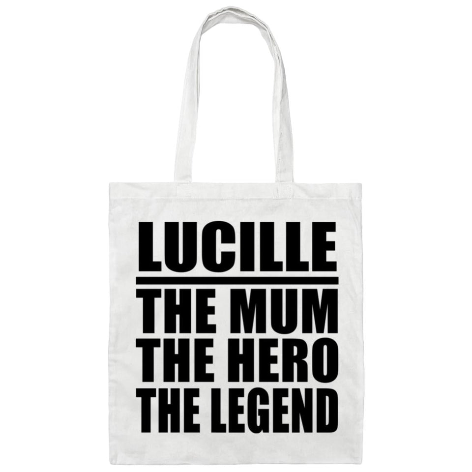 Lucille The Mum The Hero The Legend - Tote Bag White