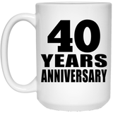 40th Anniversary 40 Years - 15 Oz Coffee Mug