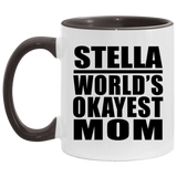Stella World's Okayest Mom - 11oz Accent Mug Black