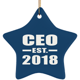 CEO Established EST. 2018 - Star Ornament