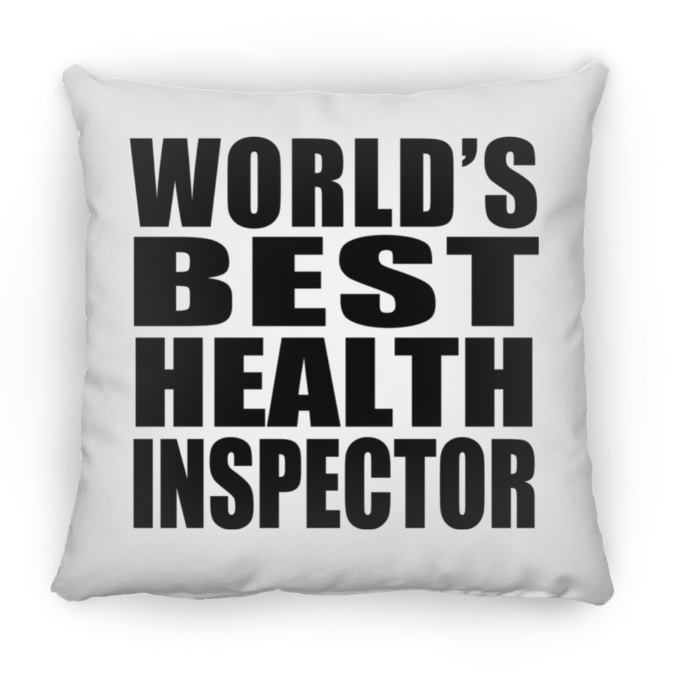 World's Best Health Inspector - Throw Pillow