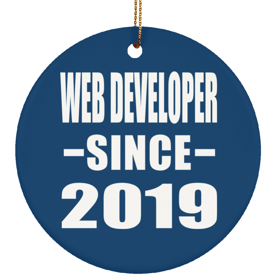 Web Developer Since 2019 - Circle Ornament