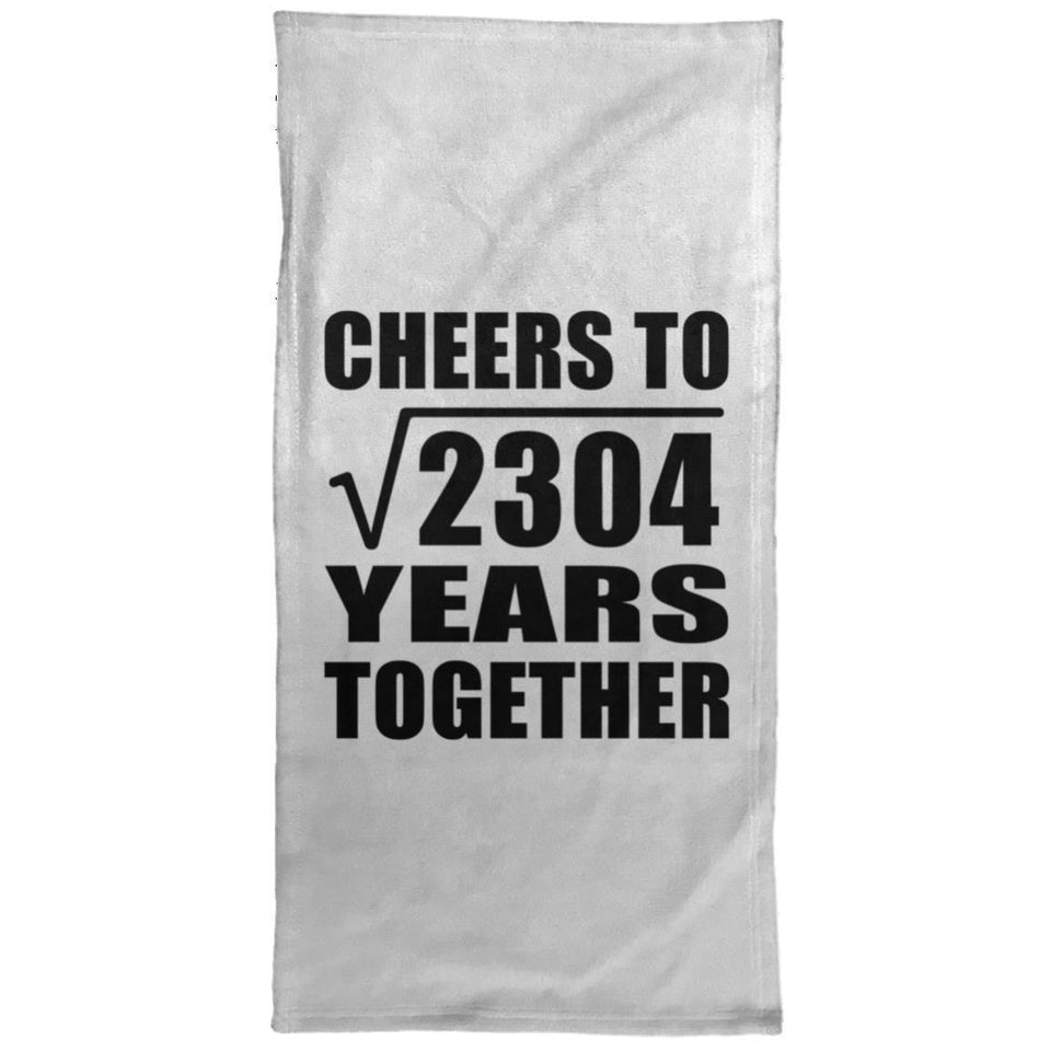 48th Anniversary Cheers To Square Root of 2304 Years Together - Hand Towel