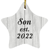 Son Established Est. 2022 - Star Ornament F