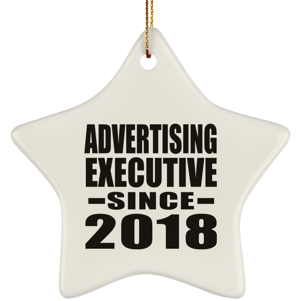 Advertising Executive Since 2018 - Star Ornament