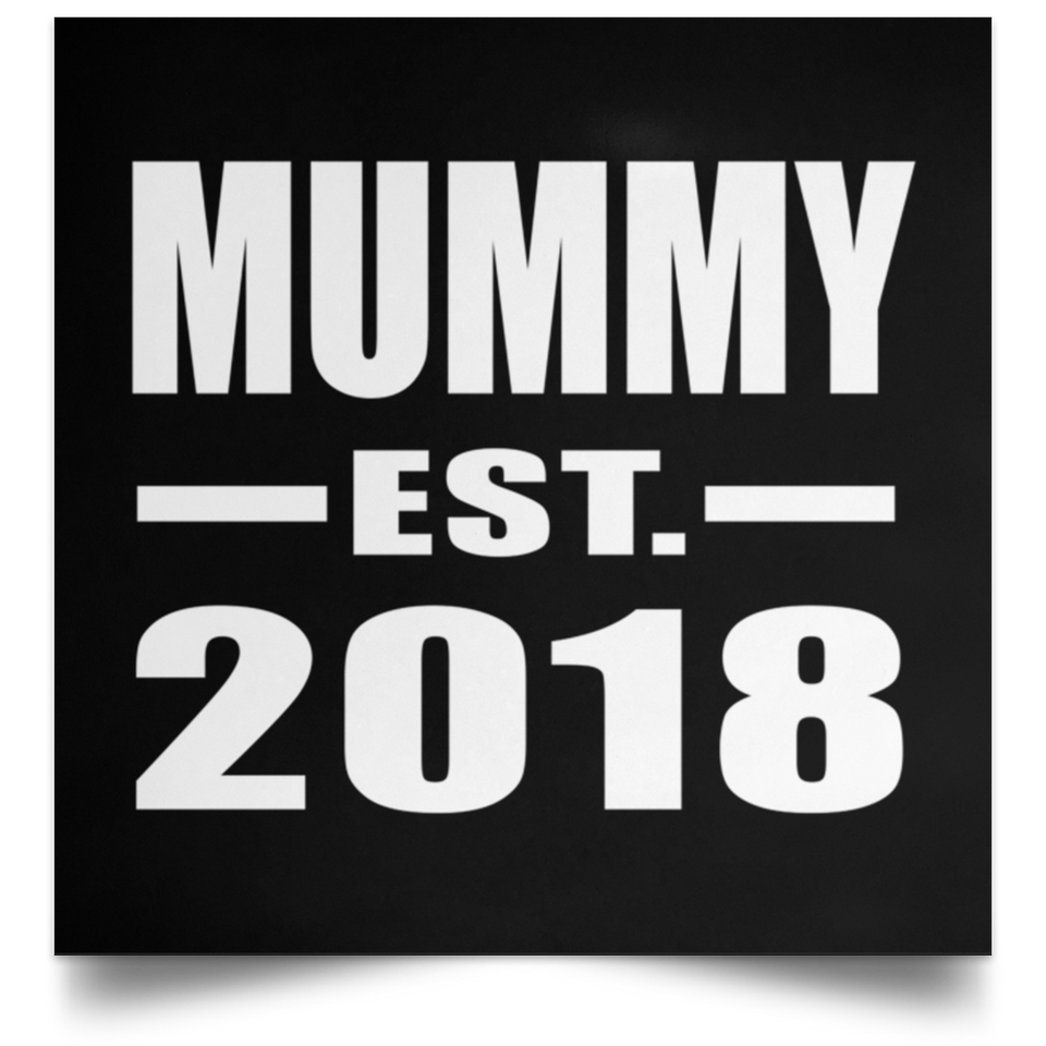 Mummy Established EST. 2018 - Poster Square