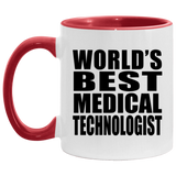 World's Best Medical Technologist - 11oz Accent Mug Red