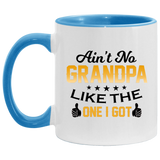 Ain't No Grandpa Like The One I Got - 11oz Accent Mug Blue