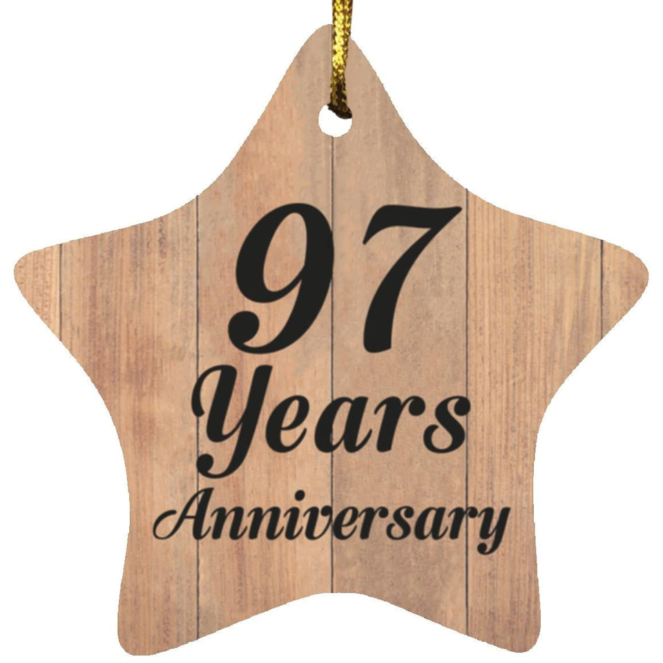 97th Anniversary 97 Years Anniversary - Star Ornament C