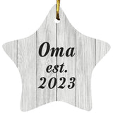 Oma Established Est. 2023 - Star Ornament F