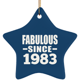 40th Birthday Fabulous Since 1983 - Star Ornament