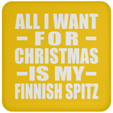 All I Want For Christmas Is My Finnish Spitz - Coaster