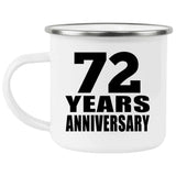 72nd Anniversary 72 Years - 12oz Camping Mug
