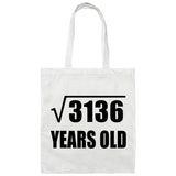 56th Birthday Square Root of 3136 Years Old - Tote Bag White