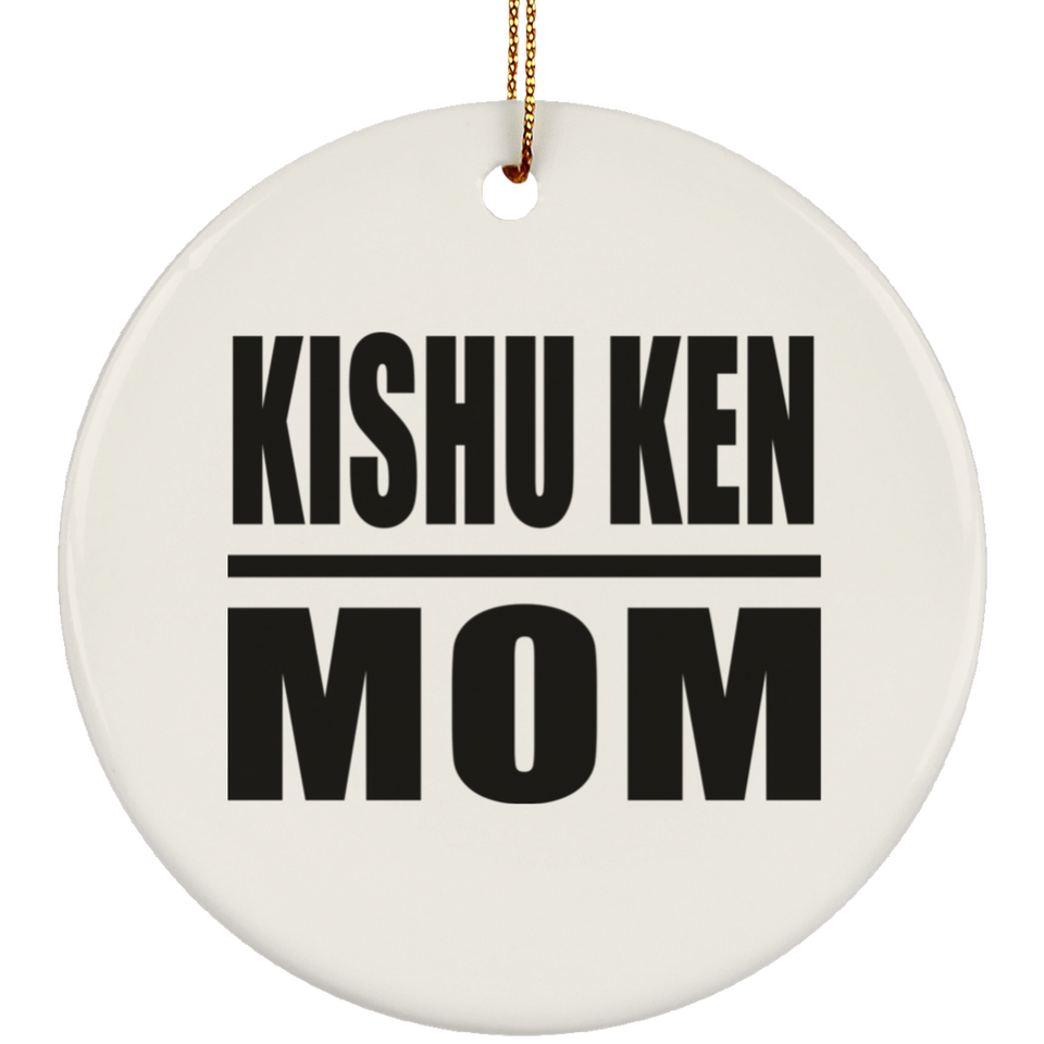 Kishu Ken Mom - Circle Ornament