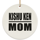 Kishu Ken Mom - Circle Ornament