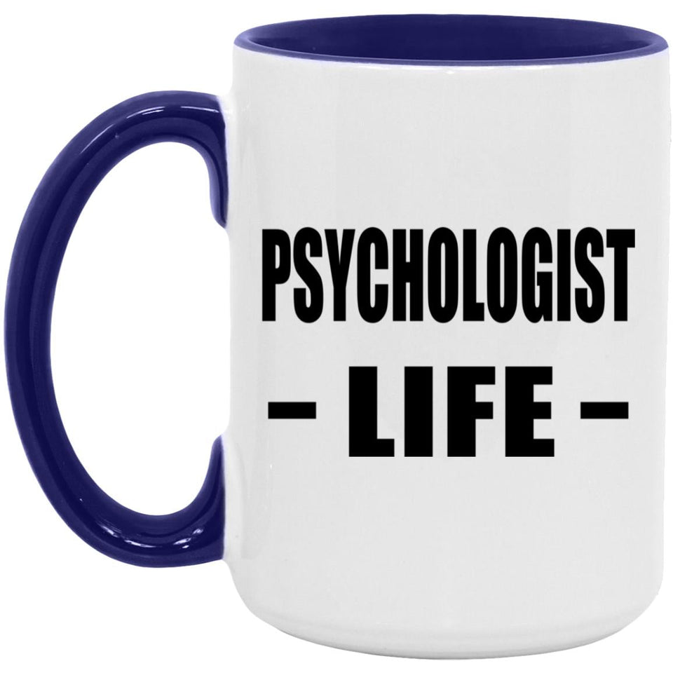 Psychologist Life - 15oz Accent Mug Purple