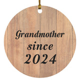 Grandmother Since 2024 - Circle Ornament C