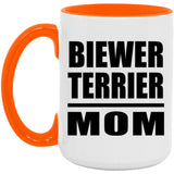 Biewer Terrier Mom - 15oz Accent Mug Orange