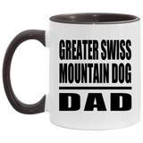 Greater Swiss Mountain Dog Dad - 11oz Accent Mug Black