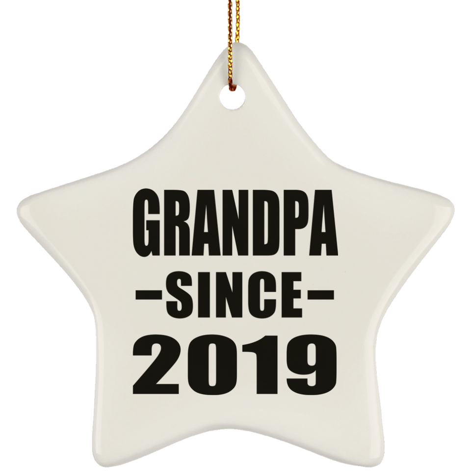 Grandpa Since 2019 - Star Ornament