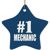 Number One #1 Mechanic - Star Ornament