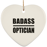 Badass Optician - Heart Ornament