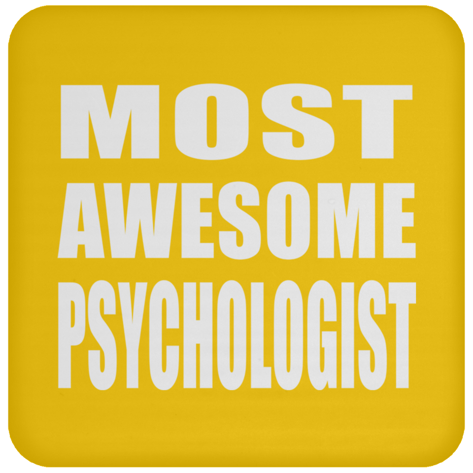Most Awesome Psychologist - Drink Coaster