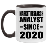 Market Research Analyst Since 2020 - 11oz Accent Mug Black