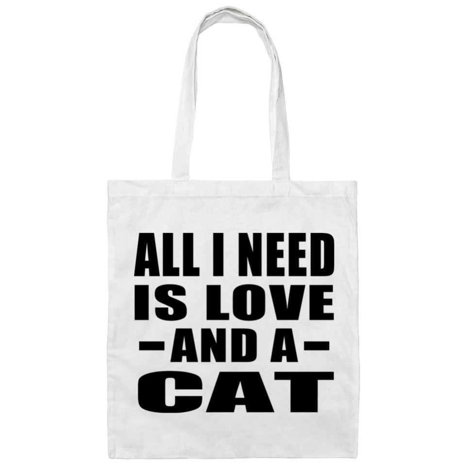 All I Need Is Love And A Cat - Tote Bag White