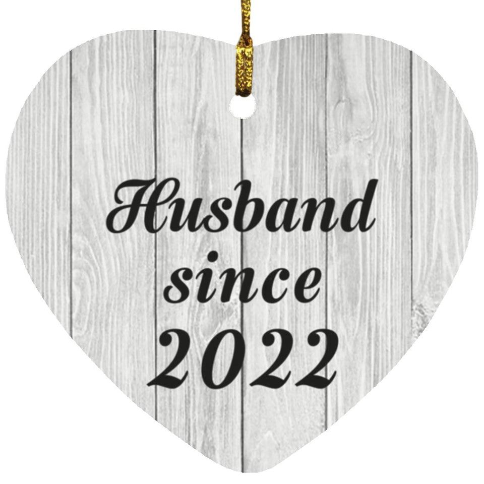 Husband Since 2022 - Heart Ornament F