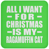 All I Want For Christmas Is My Ragamuffin Cat - Coaster