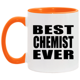 Best Chemist Ever - 11oz Accent Mug Orange
