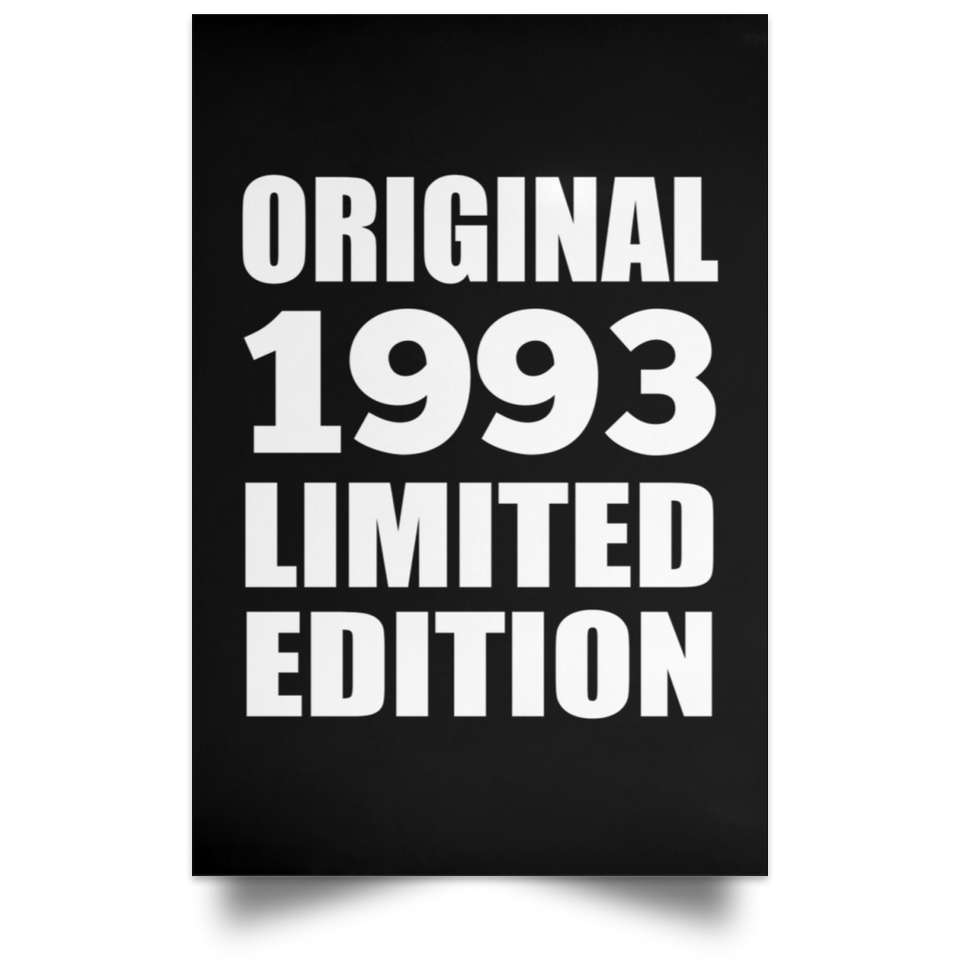 31st Birthday Original 1993 Limited Edition - Poster Portrait