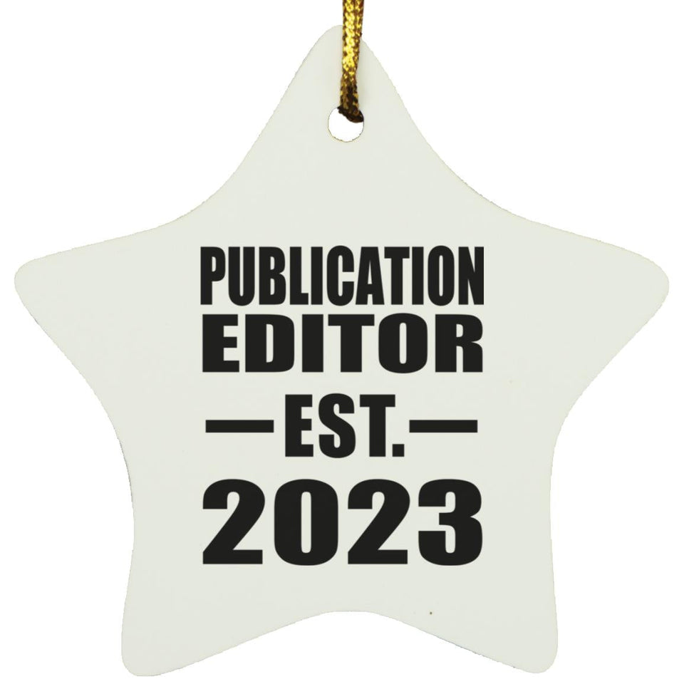Publication Editor Established EST. 2023 - Star Ornament