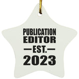 Publication Editor Established EST. 2023 - Star Ornament