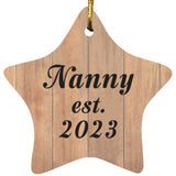 Nanny Established Est. 2023 - Star Ornament C