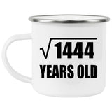 38th Birthday Square Root of 1444 Years Old - 12oz Camping Mug