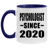 Psychologist Since 2020 - 11oz Accent Mug Purple