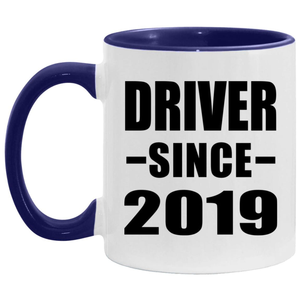 Driver Since 2019 - 11oz Accent Mug Purple