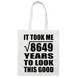 93rd Birthday Took Square Root of 8649 Years To Look Good - Tote Bag White
